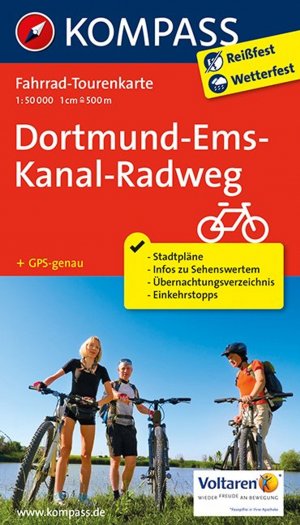 ISBN 9783850269759: KOMPASS Fahrrad-Tourenkarte Dortmund-Ems-Kanal-Radweg, 1:50000