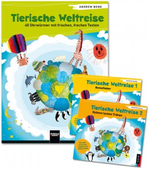 neues Buch – Andrew Bond – Tierische Weltreise, Paket (Buch und 2 Lieder-CDs)