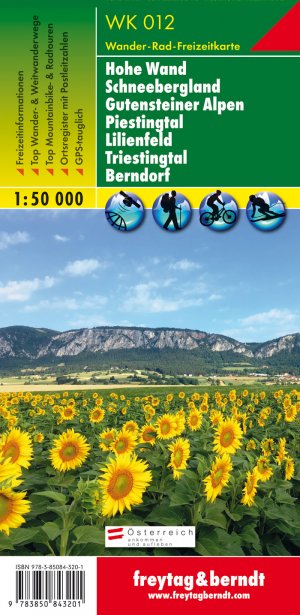 ISBN 9783850843201: WK 012 Hohe Wand - Schneebergland - Gutensteiner Alpen - Piestingtal - Lilienfeld - Triestingtal - Berndorf, Wanderkarte 1:50.000