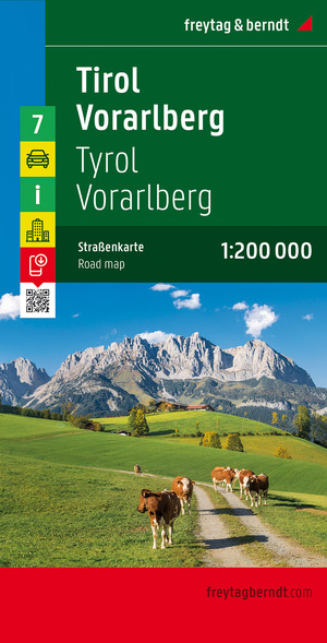 gebrauchtes Buch – FreytagBerndt und Artaria KG – Tirol - Vorarlberg, Autokarte 1:200.000 (freytag & berndt Auto + Freizeitkarten)