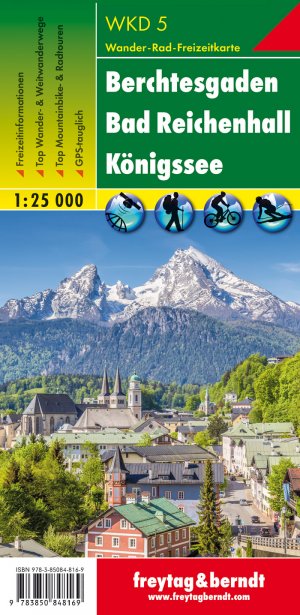 gebrauchtes Buch – Berchtesgaden - Bad Reichenhall - Königssee, Wanderkarte 1:25.000 Zst. SEHR GUT