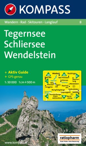 gebrauchtes Buch – 8 Kompass – Tegernsee, Schliersee, Wendelstein: 1:50.000. Wandern / Rad / Ski. GPS-genau