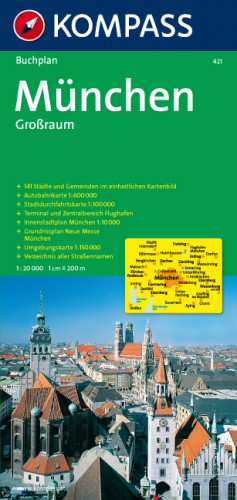 gebrauchtes Buch – München - Großraum Buchplan 1:20000