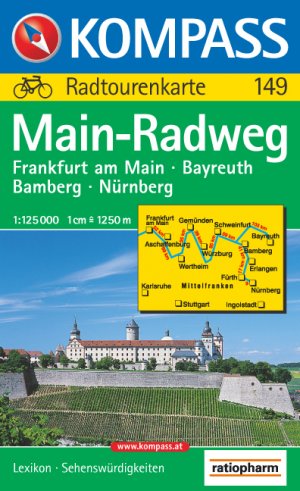 ISBN 9783854916222: Kompass Radtourenkarte Main-Radweg 1:125.000