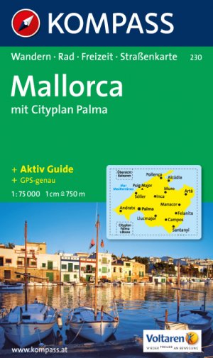 ISBN 9783854918707: Mallorca - mit Cityplan Palma de Mallorca ; Wander-, Radtouren-, Freizeit- und Straßenkarte