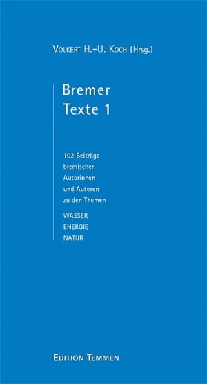 ISBN 9783861081869: Bremer Texte 1