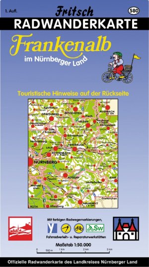 ISBN 9783861165804: Radwanderkarte Frankenalb im Nürnberger Land – Landkreis Nürnberg