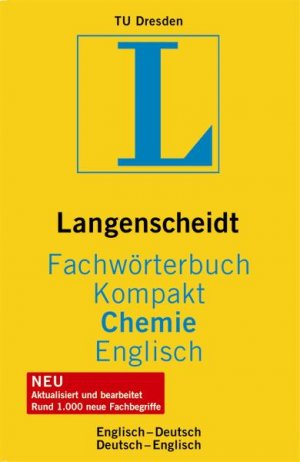 ISBN 9783861172734: Langenscheidt Fachwörterbuch Kompakt Chemie Englisch - Englisch-Deutsch/Deutsch-Englisch