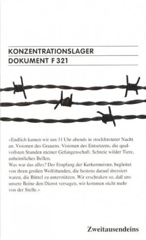 ISBN 9783861509141: Konzentrationslager Dokument F 321 für den Internationalen Militärgerichtshof Nürnberg