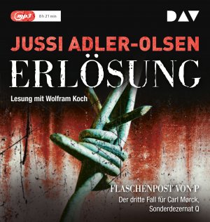 gebrauchtes Hörbuch – Jussi Adler-Olsen – Erlösung (mp3-Ausgabe) - Lesung mit Wolfram Koch (1 mp3-CD)