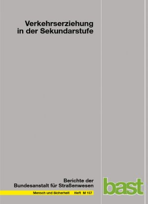 ISBN 9783865090980: Verkehrserziehung in der Sekundarstufe