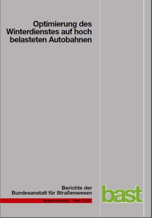 ISBN 9783865094414: Optimierung des Winterdienstes auf hoch belasteten Autobahnen