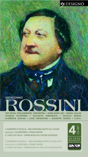 ISBN 9783865621726: Gioacchino Rossini - Il Barbiere di Siviglia (Auszüge), Ouvertüren, Stabat Mater, Il Turco in Italia, Opera Buffa in 2 Akten (Auszüge) / 4 CD-Set und 20 Page Booklet. The Royal Philharmonic Orchestra, Sung-Sook Lee, Maria Callas, Thomas Schippers, Giulietta Simionato, Nicolai Gedda, Florence Quivar, Luigi Infantino, Giuseppe Taddei a.m.o.