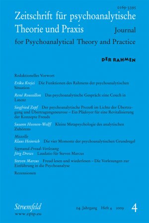 ISBN 9783866009042: Zeitschrift für psychoanalytische Theorie und Praxis, Jg. XXI / Der Rahmen