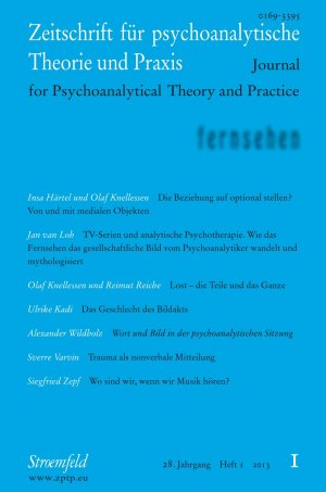 ISBN 9783866009141: Zeitschrift für psychoanalytische Theorie und Praxis / Jg. XXVIII / Heft 1 / Fernsehen