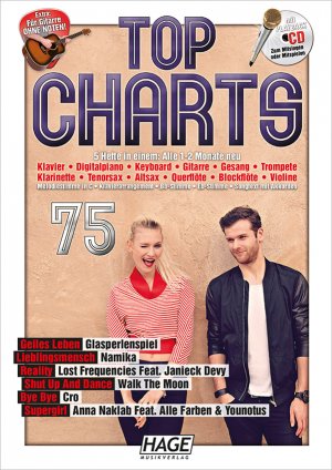 ISBN 9783866263833: Top Charts 75 mit CD: Die 6 besten aktuellen Hits aus den Charts in einer Ausgabe!