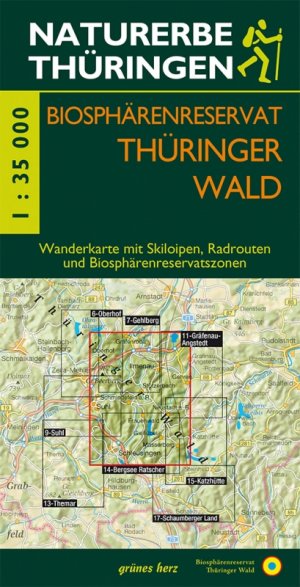 ISBN 9783866363243: Wanderkarte Biosphärenreservat Thüringer Wald - Mit Ilmenau, Masserberg, Neustadt/Rennsteig, Schleusingen, Oberhof, Schmiedefeld/Rennsteig, Suhl<br>Mit Skiloipen und Radrouten. Offizielle Karte des Biosphärenreservates Thüringer Wald. Maßstab 1:35.000.