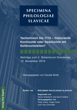 ISBN 9783866882577: Tschechisch bis 1775 - historische Kontinuität oder Geschichte mit Sollbruchstellen?