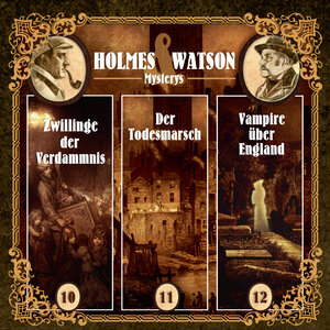 gebrauchtes Hörbuch – 4 Audio CDs in einer Kartonbox – Holmes & Watson Mysterys Edition 4  - 3 spannende Hörspiele