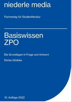 ISBN 9783867241366: Basiswissen ZPO - 2022 - Die Grundlagen in Frage und Antwort