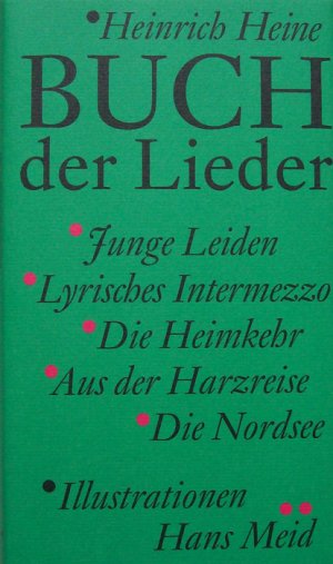 ISBN 9783867300612: Buch der Lieder. Heinrich Heine. Mit Ill. von Hans Meid