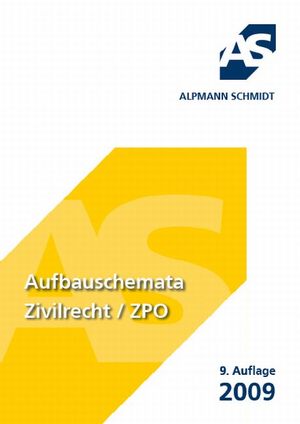 gebrauchtes Buch – Annegerd Alpmann-Pieper – Aufbauschemata Zivilrecht / ZPO