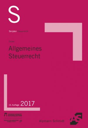 ISBN 9783867525343: Skript Allgemeines Steuerrecht