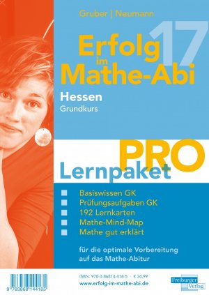 ISBN 9783868144185: Erfolg im Mathe-Abi 2017 Hessen Lernpaket Pro Grundkurs – mit der Original Mathe-Mind-Map