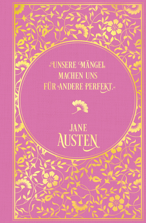 ISBN 9783868207774: Notizbuch Jane Austen - Leinen mit Goldprägung, unliniert, Lesebändchen, pink, 14,0 x 21,5 cm