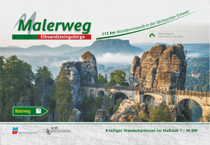 ISBN 9783868430899: Wanderkarte Nr. 89 - Malerweg - Elbsandsteingebirge - Wanderromantik in der Sächsischen Schweiz - 1:30.000