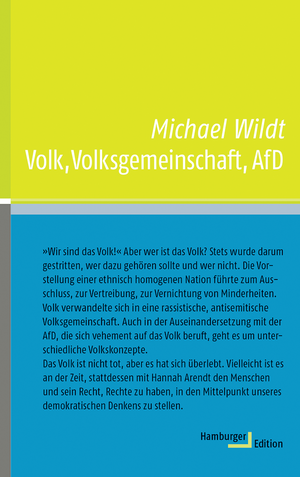 ISBN 9783868543094: Volk, Volksgemeinschaft, AfD