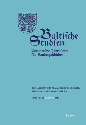 ISBN 9783869352220: Baltische Studien. Neue Folge; Band 99 (2013)