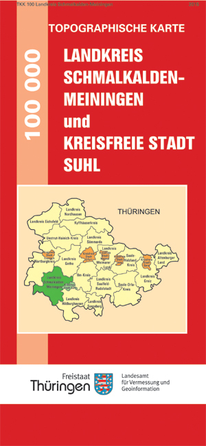 ISBN 9783869795546: Landkreis Schmalkalden-Meiningen und Kreisfreie Stadt Suhl - 1:100 000