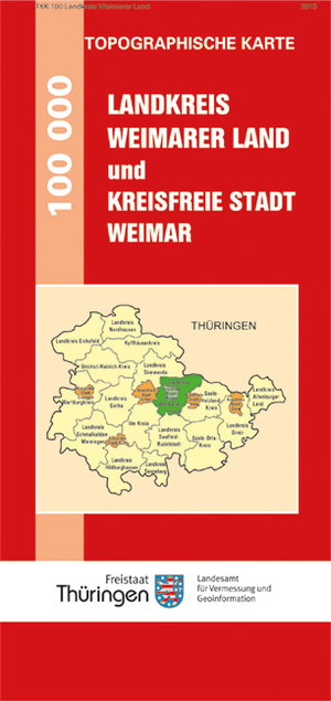 ISBN 9783869795591: Landkreis Weimarer Land und Kreisfreie Stadt Weimar - 1:100 000