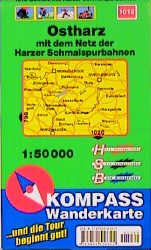 gebrauchtes Buch – Ostharz Kompass Wanderkarte