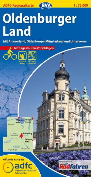 ISBN 9783870736781: ADFC-Regionalkarte Oldenburger Land mit Tagestouren-Vorschlägen, 1:75.000, reiß- und wetterfest, GPS-Tracks Download – Mit Ammerland, Oldenburger Münsterland und Unterweser