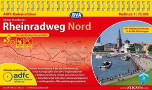 ISBN 9783870736934: ADFC-Radreiseführer Rheinradweg Nord 1:75.000 praktische Spiralbindung, reiß- und wetterfest, GPS-Tracks Download - Von der Nordsee bis nach Köln