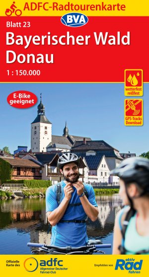 ISBN 9783870739751: ADFC-Radtourenkarte 23 Bayerischer Wald Donau 1:150.000, reiß- und wetterfest, E-Bike geeignet, GPS-Tracks Download