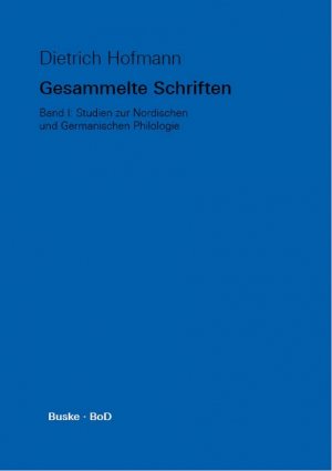 ISBN 9783871188718: Gesammelte Schriften / Studien zur Nordischen und Germanischen Philologie Band 1 - Studien zur Friesischen und Niederdeutschen Philologie Band 2