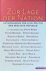 ISBN 9783871344374: Zur Lage der Nation