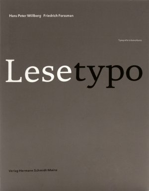 ISBN 9783874398008: Lesetypografie