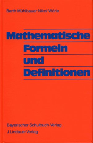 ISBN 9783874882729: Mathematische Formeln und Definitionen