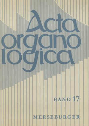 ISBN 9783875372021: Acta Organologica Band 17