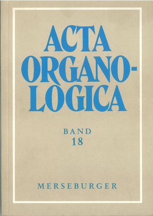 ISBN 9783875372137: Acta Organologica