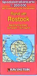 ISBN 9783876601359: Rund um Rostock - Neubrandenburg, Schwerin, Stralsund. Spezialstrassenkarte mit Ortsverzeichnis. 1:200000