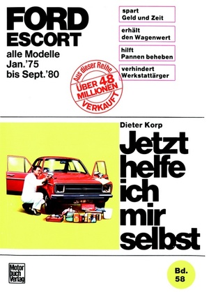 neues Buch – Dieter Korp – Jetzt helfe ich mir selbst Ford Escort