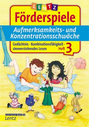 ISBN 9783880105577: Förderspiele Aufmerksamkeits- und Konzentrationsschwäche. Heft 3 - Gedächtnis, Kombinationsfähigkeit, sinnverstehendes Lesen