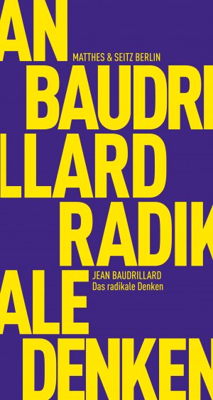 ISBN 9783882210422: Das radikale Denken