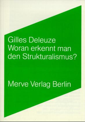 ISBN 9783883960920: Woran erkennt man den Strukturalismus?