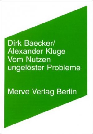 ISBN 9783883961866: Vom Nutzen ungelöster Probleme